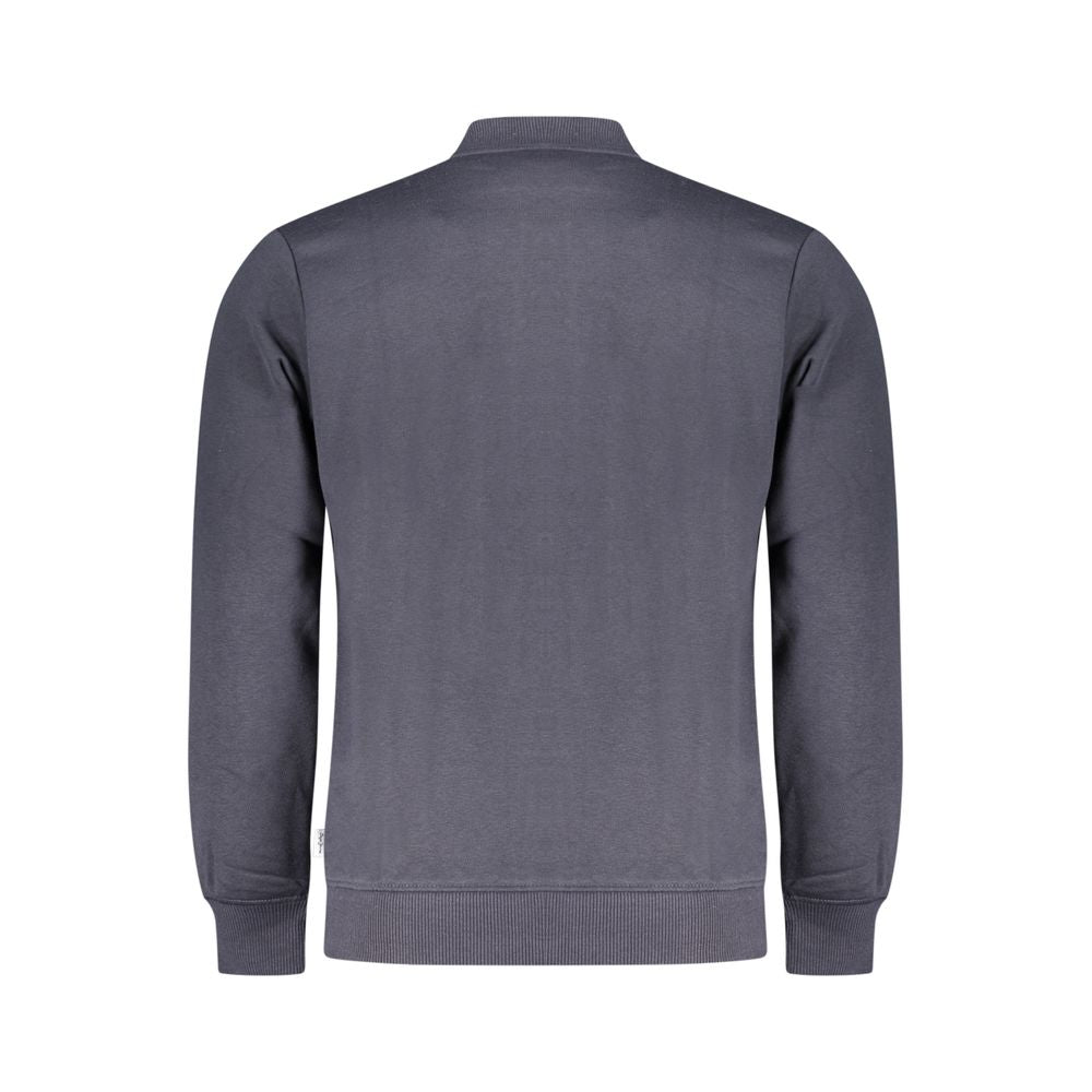 Blue Cotton Men Sweater