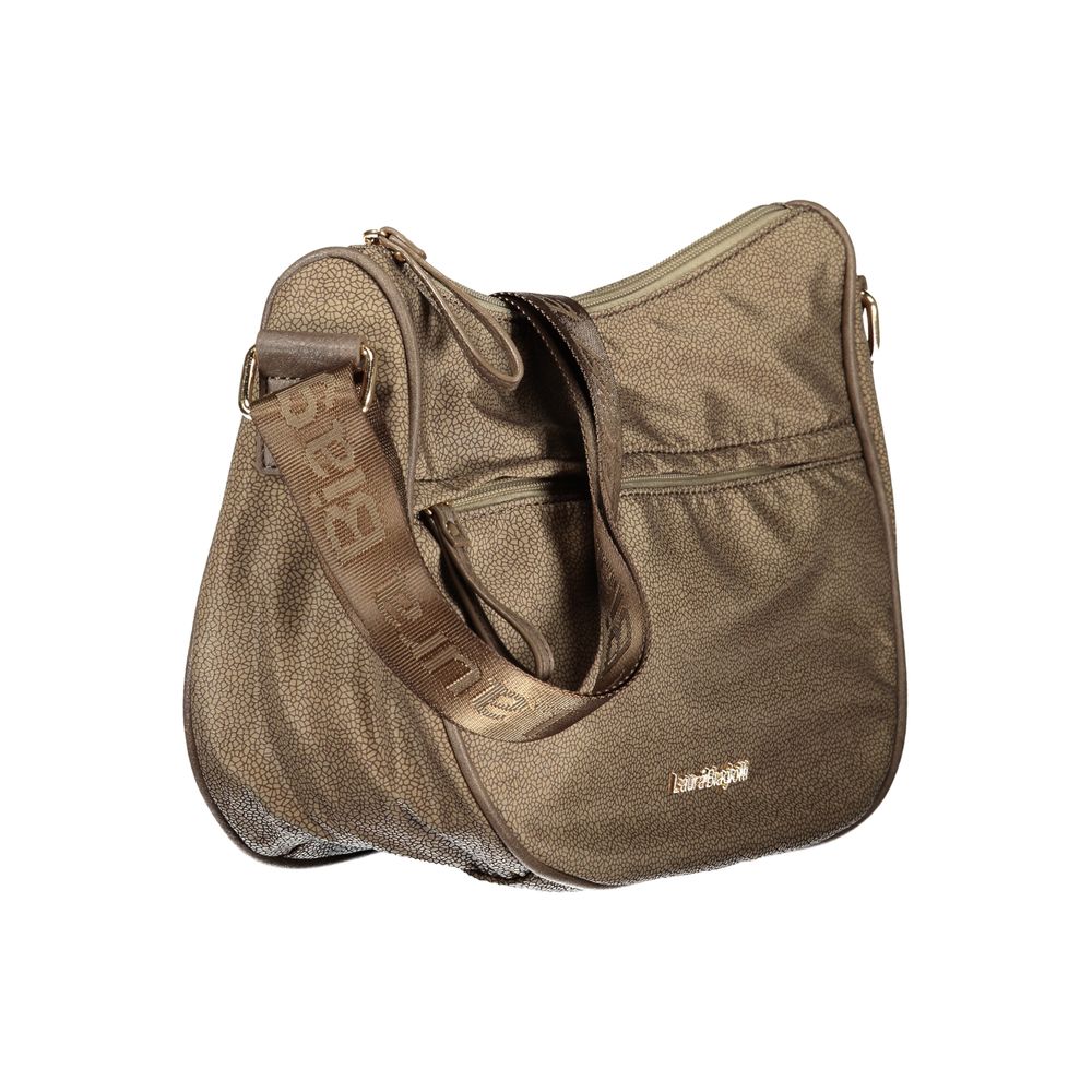 Beige Polyester Women Handbag