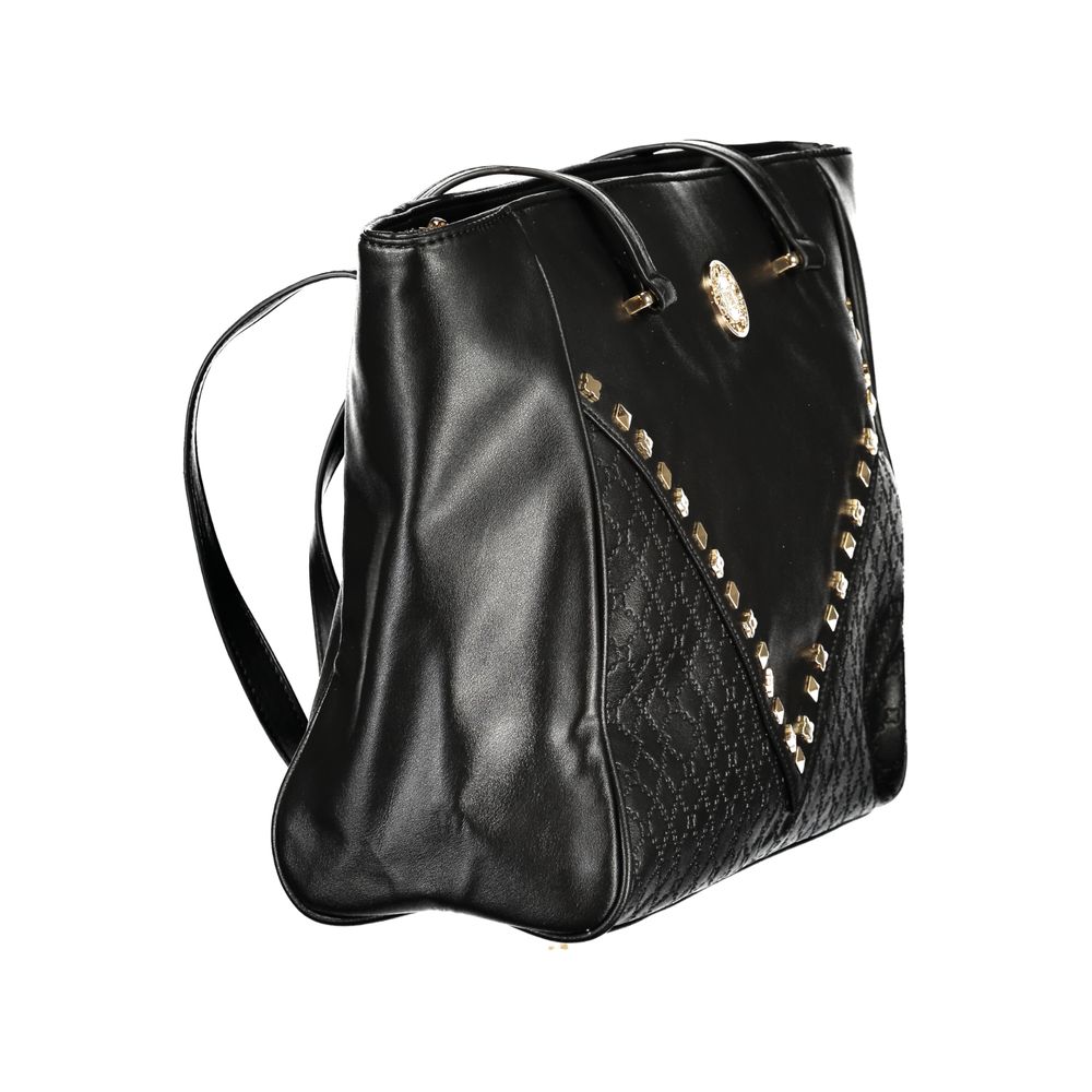 Black PVC Women Handbag