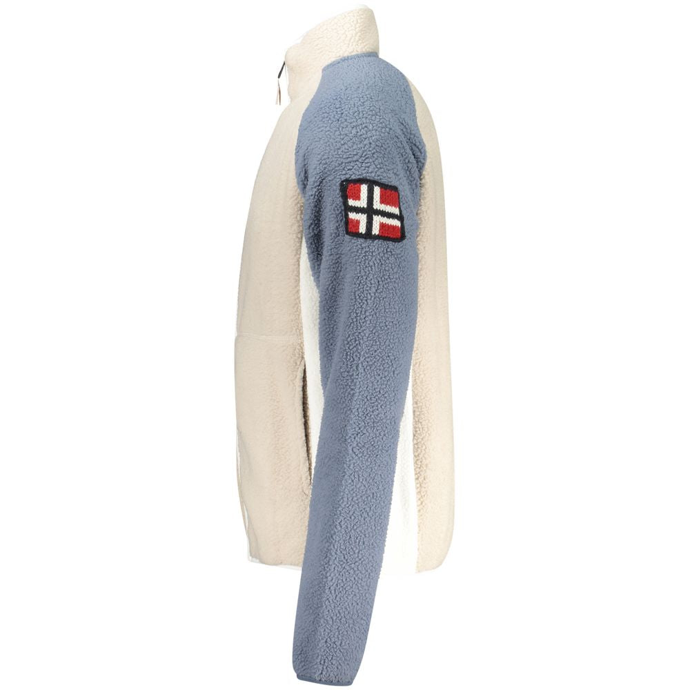 Beige Polyester Sweatshirt