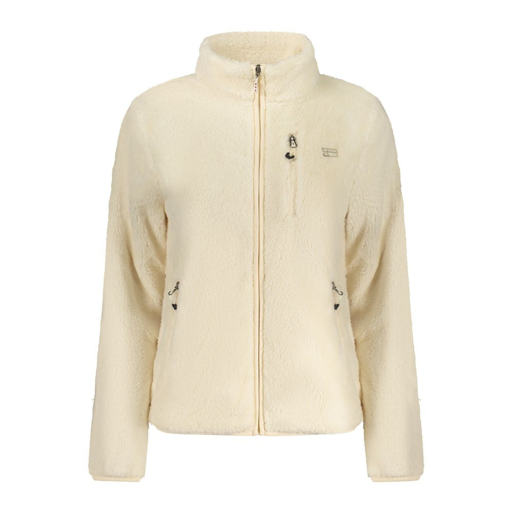 White Polyester Sweatshirt