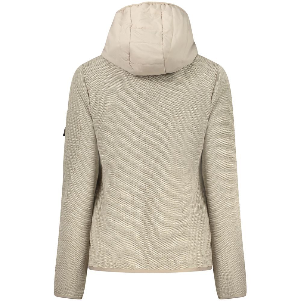 Beige Polyester Jackets & Coat