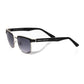 Black Metallic Fibre Men Sunglass
