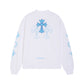 Chrome Heart Kro 伈 collection of high-quality double-yarn pure cotton printed long-sleeved T-shirts