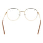 Gold Women Glasses Frame