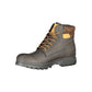 Brown Polyester Men Boot
