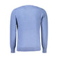 Blue Cotton Men Sweater