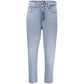 Blue Cotton Women Jeans