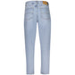 Blue Cotton Women Jeans