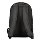 Black Polyester Men Backpack