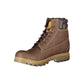 Brown Polyester Men Boot