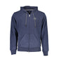 Blue Cotton Men's Hooded Sweater