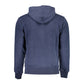 Blue Cotton Men's Hooded Sweater