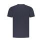 Blue Cotton Men T-Shirt
