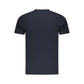 Blue Cotton Men T-Shirt
