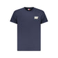 Blue Cotton Men T-Shirt