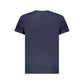 Blue Cotton Men T-Shirt