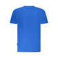 Blue Cotton Men T-Shirt