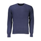 Blue Cotton Men Sweater