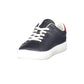 Blue Leather Women Sneaker