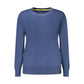 Blue Cotton Women Sweater