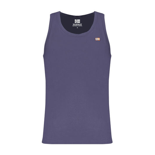 Blue Cotton Men Shirt