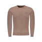 Brown Viscose Men Sweater