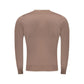 Brown Viscose Men Sweater