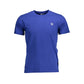 Blue Cotton Men T-Shirt