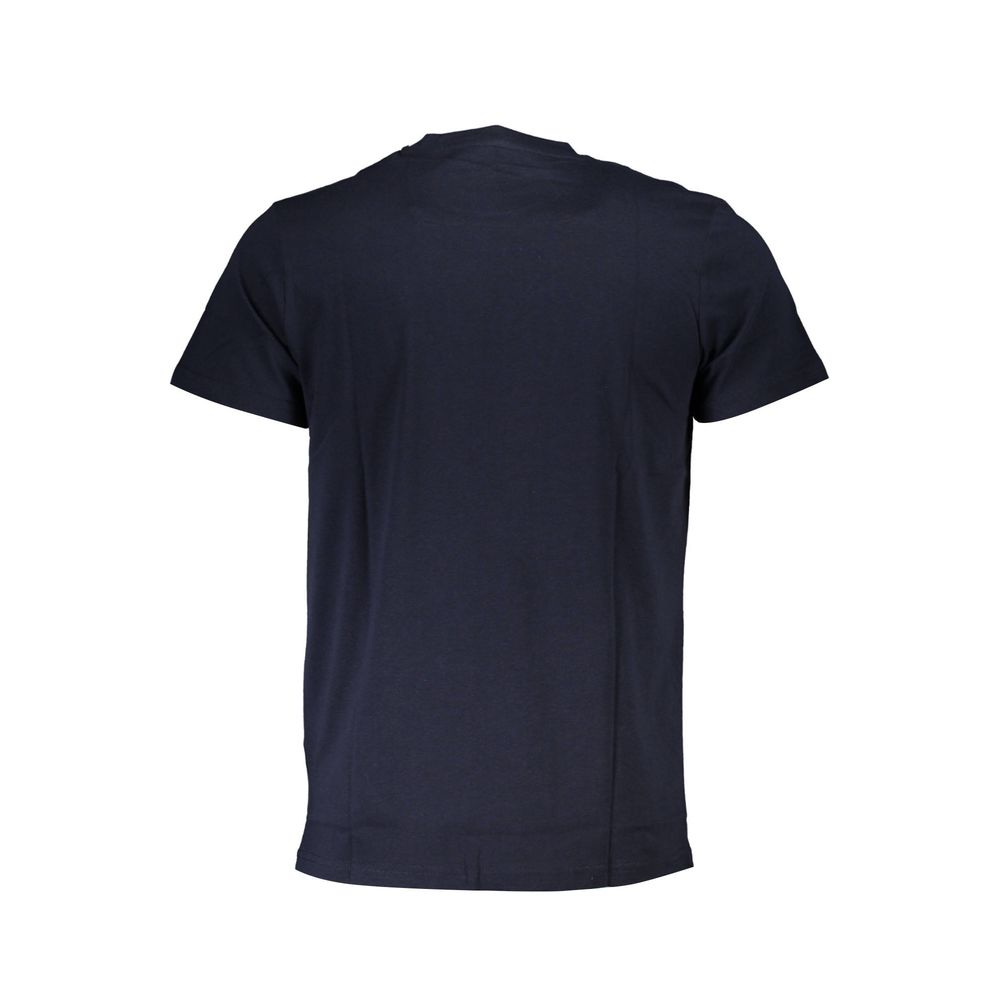 Blue Cotton Men T-Shirt