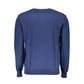 Blue Cotton Men Sweater