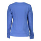 Blue Cotton Women Sweater