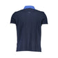 Blue Cotton Mens Polo Shirt