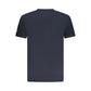 Blue Cotton Men T-Shirt
