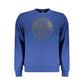 Blue Cotton Men Sweater
