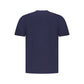 Blue Cotton Men T-Shirt