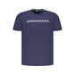 Blue Cotton Men T-Shirt