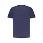 Blue Cotton Men T-Shirt