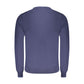 Blue Cotton Men Sweater
