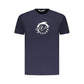 Blue Cotton Men T-Shirt