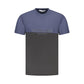 Blue Cotton Men T-Shirt