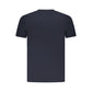 Blue Cotton Men T-Shirt