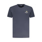 Blue Cotton Men T-Shirt