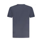 Blue Cotton Men T-Shirt