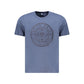 Blue Cotton Men T-Shirt
