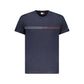 Blue Cotton Men T-Shirt