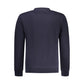 Blue Cotton Men Sweater
