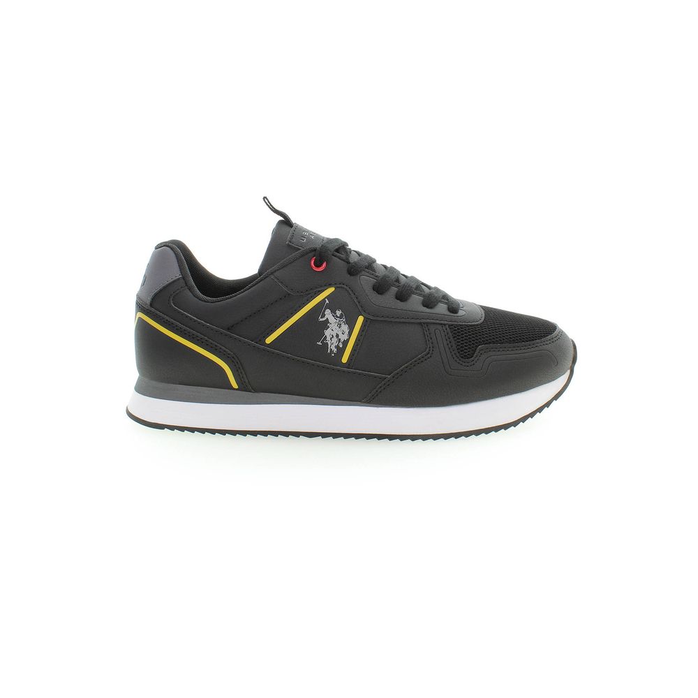 Black Polyester Sneaker
