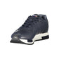 Blue Leather Men Sneaker