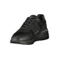 Black Polyester Mens Sneaker